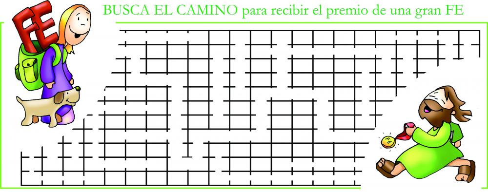 Busca el camino para recibir el premio de una gran FE
